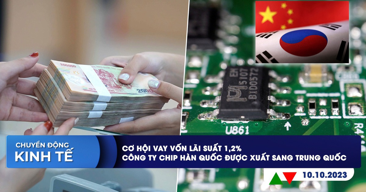 CHUYỂN ĐỘNG KINH TẾ ngày 10.10: Cơ hội vay vốn lãi suất 1,2% | Công ty chip Hàn Quốc được xuất khẩu công nghệ sang Trung Quốc