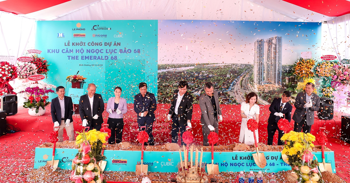 Coteccons và Tập đoàn Lê Phong khởi công xây dựng dự án The Emerald 68