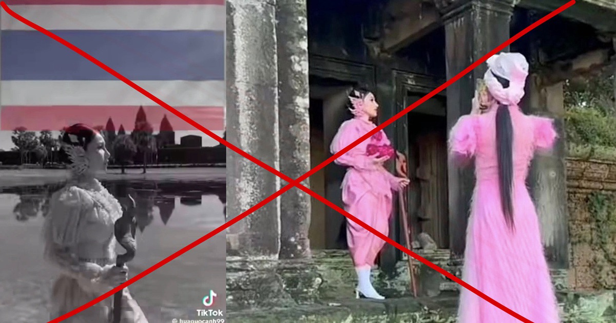 Vụ TikToker Việt Nam quay clip Angkor Wat lại gắn cờ Thái Lan: Xử lý ra sao?