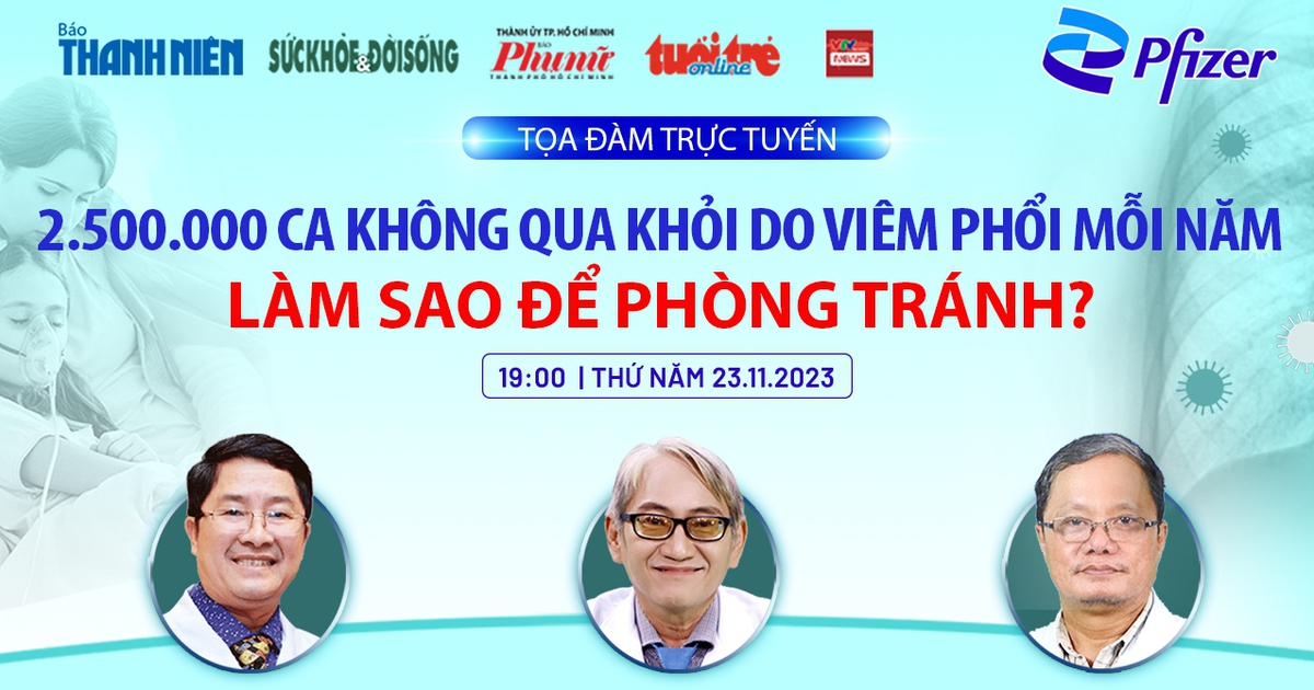 Live 
        2,5 triệu ca không qua khỏi do viêm phổi mỗi năm, làm sao để phòng tránh?