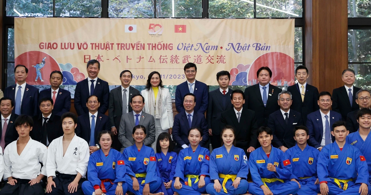 Chủ tịch nước dự chương trình giao lưu võ thuật Việt Nam - Nhật Bản