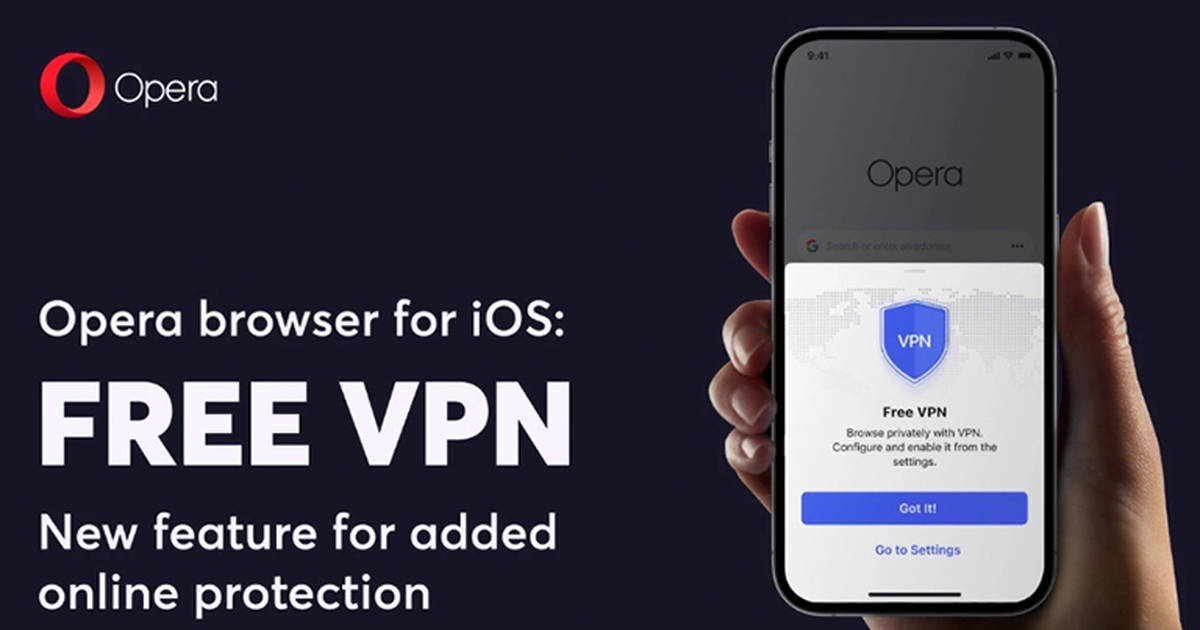 Trình duyệt Opera bổ sung VPN miễn phí cho iPhone