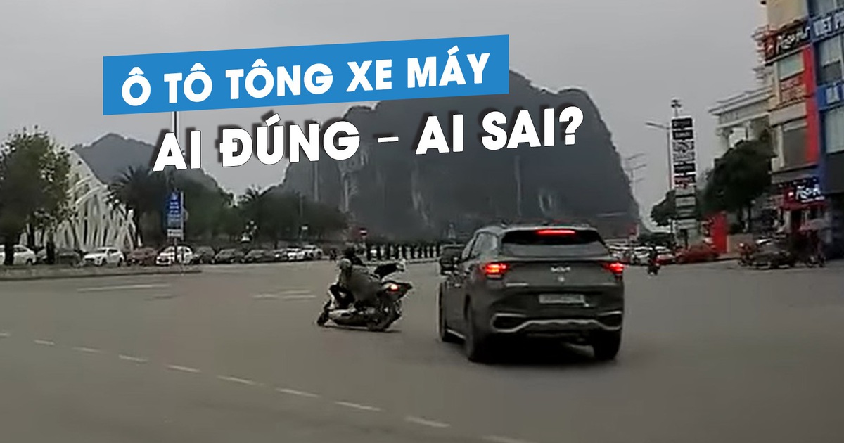 Xe máy Honda SH tạt đầu ô tô gây tai nạn: Tài xế ô tô có sai?