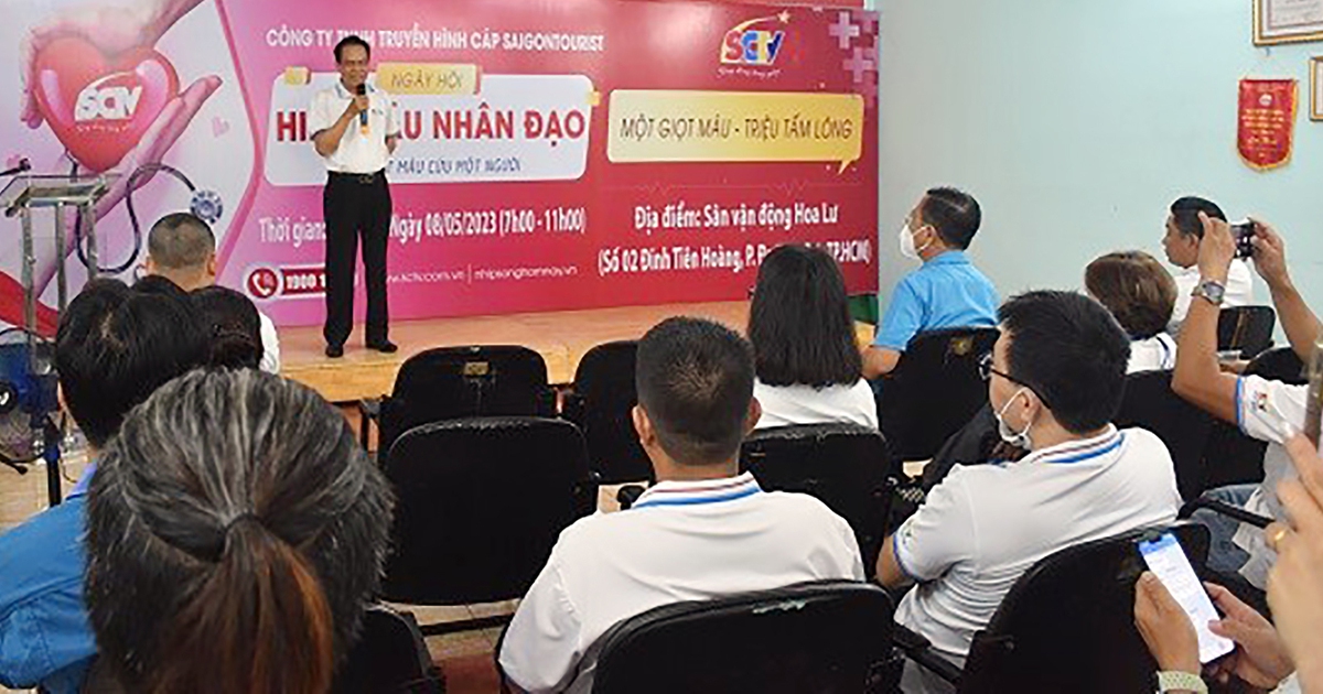 SCTV tổ chức thành công Ngày hội Hiến máu Nhân đạo SCTV năm 2023