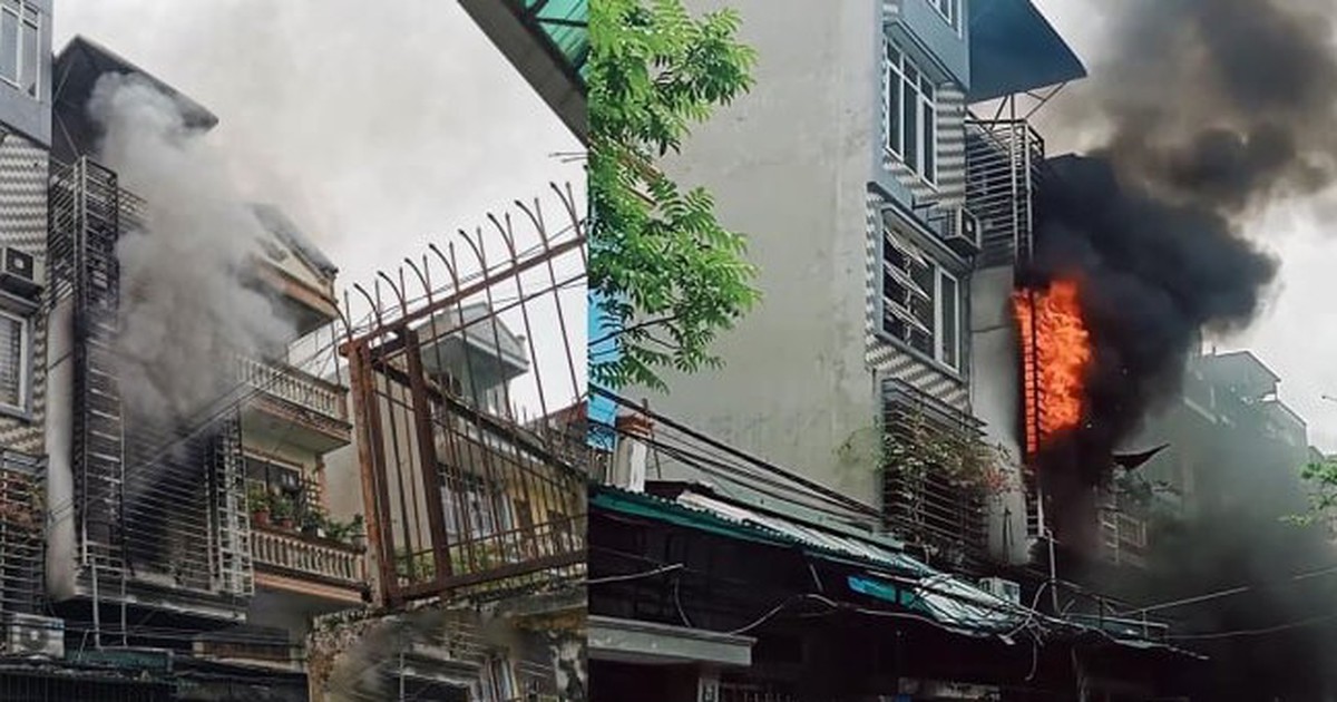 Cháy nhà dân 4 tầng ở Hà Nội, 5 người thương vong