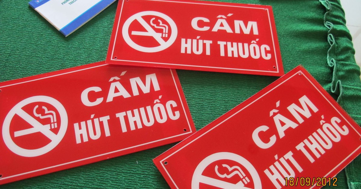 Khu vực riêng cho người hút thuốc lá phải có thiết bị phòng cháy, chữa cháy