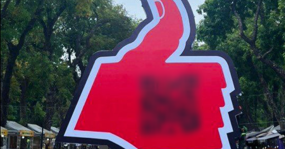 Biểu tượng lạ bị gỡ bỏ ở hồ Tây lại xuất hiện ở công viên Thống Nhất