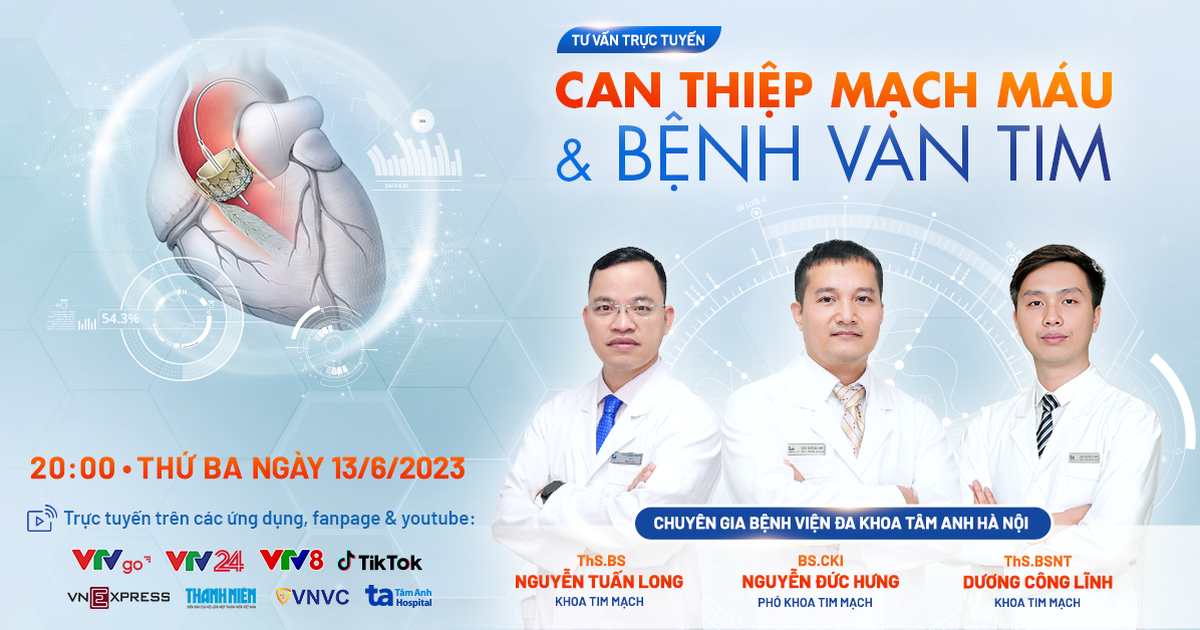 Live 
        Tư vấn sức khỏe: Can thiệp mạch máu và bệnh van tim