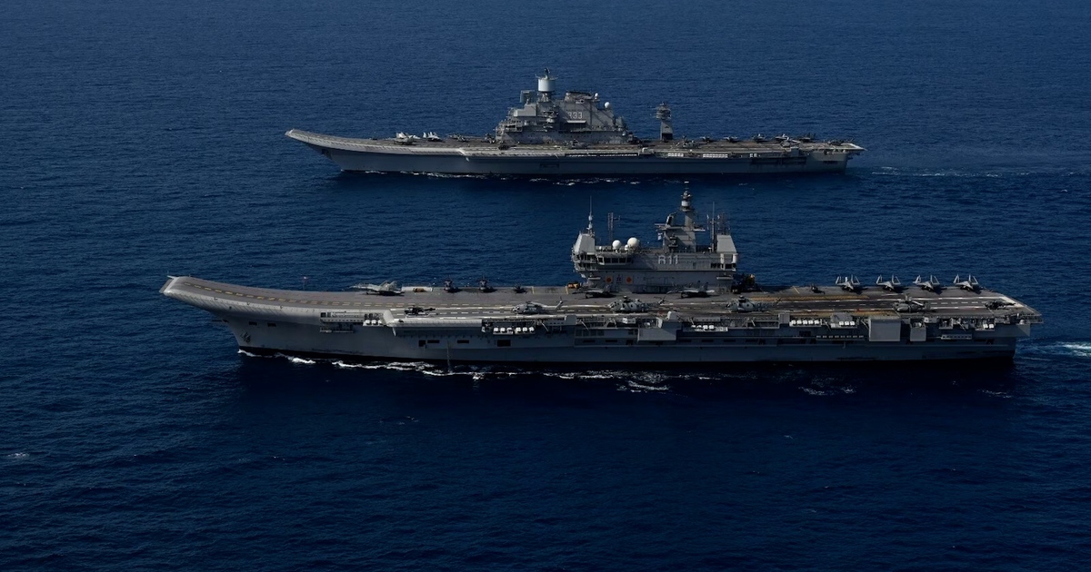 Tàu sân bay Ấn Độ phô diễn năng lực Trung Quốc chưa có