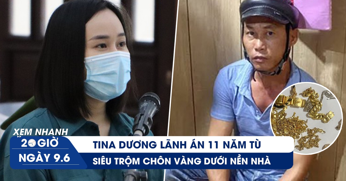 Xem nhanh 20h ngày 9.6: Tina Dương bật khóc trước tòa | Siêu trộm bạc tỉ chôn vàng dưới nền nhà