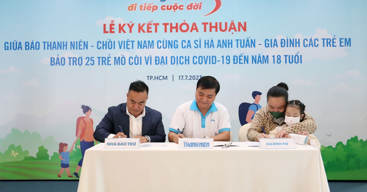 Ảnh: Chồi Việt Nam cùng ca sĩ Hà Anh Tuấn bảo trợ 25 trẻ mồ côi do Covid-19