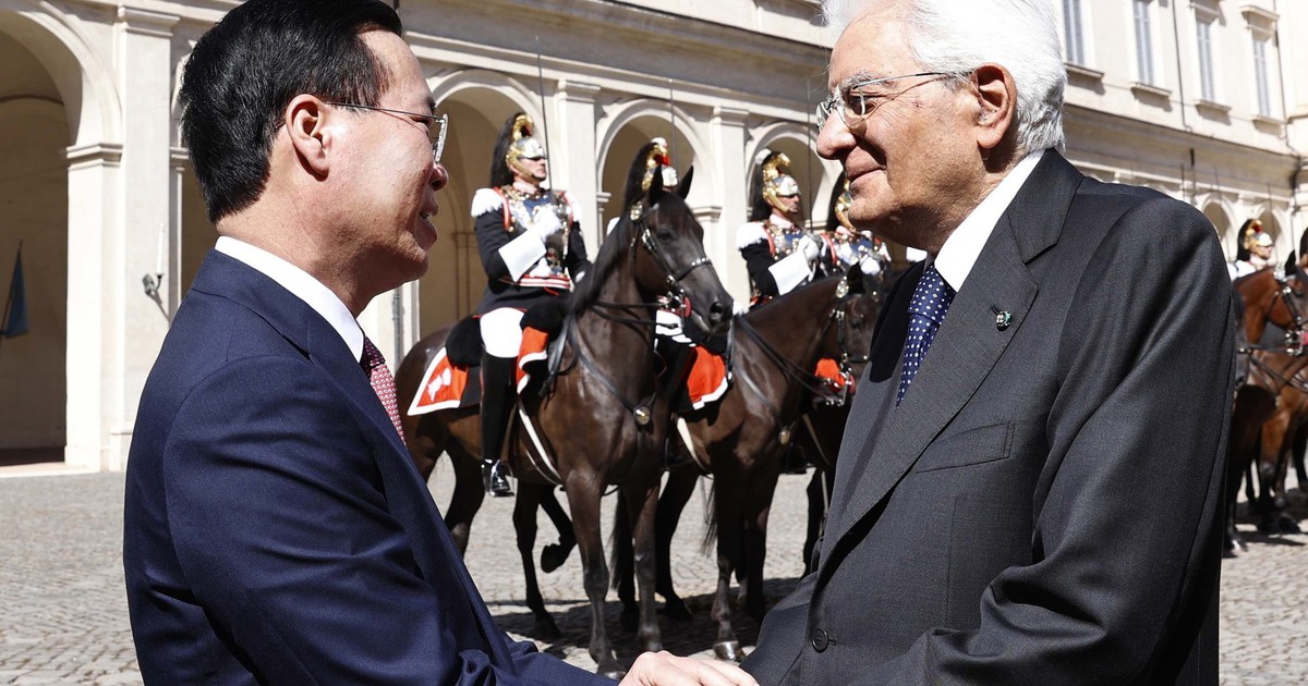 Tổng thống Ý chủ trì lễ tiễn chính thức Chủ tịch nước Võ Văn Thưởng