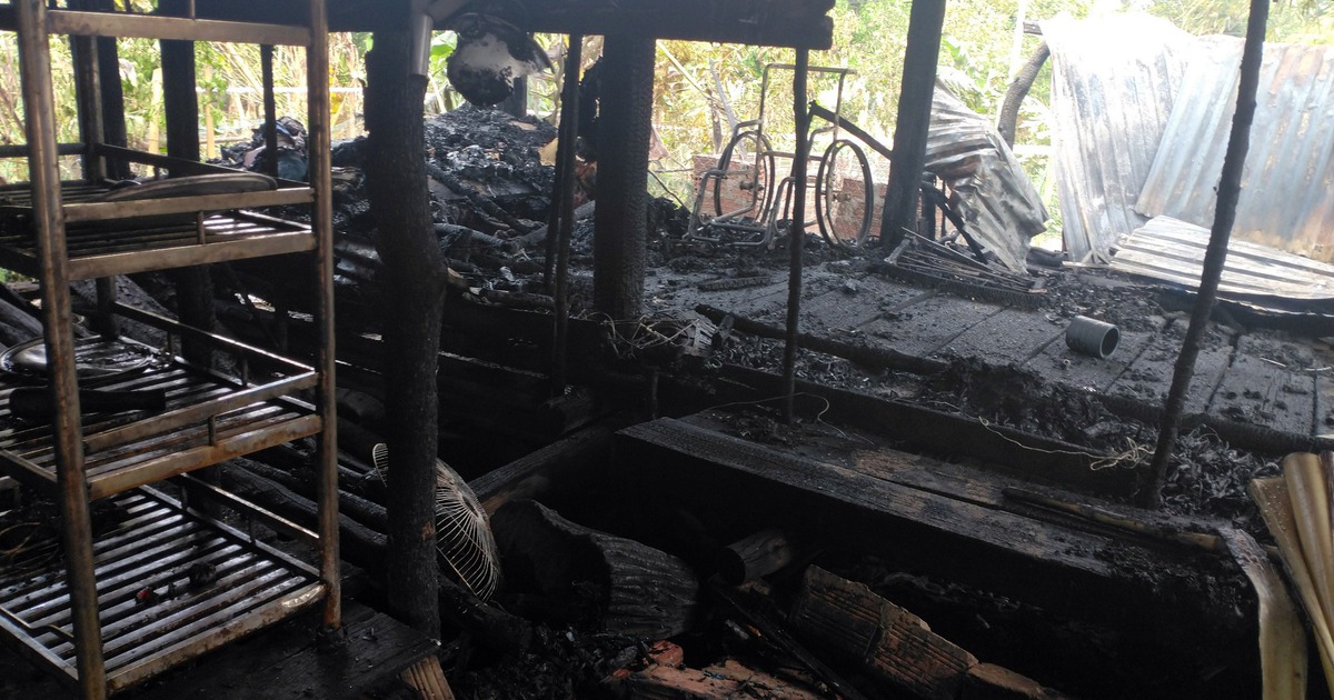 Kon Tum: Cháy nhà lúc rạng sáng, bà lão 76 tuổi tử vong