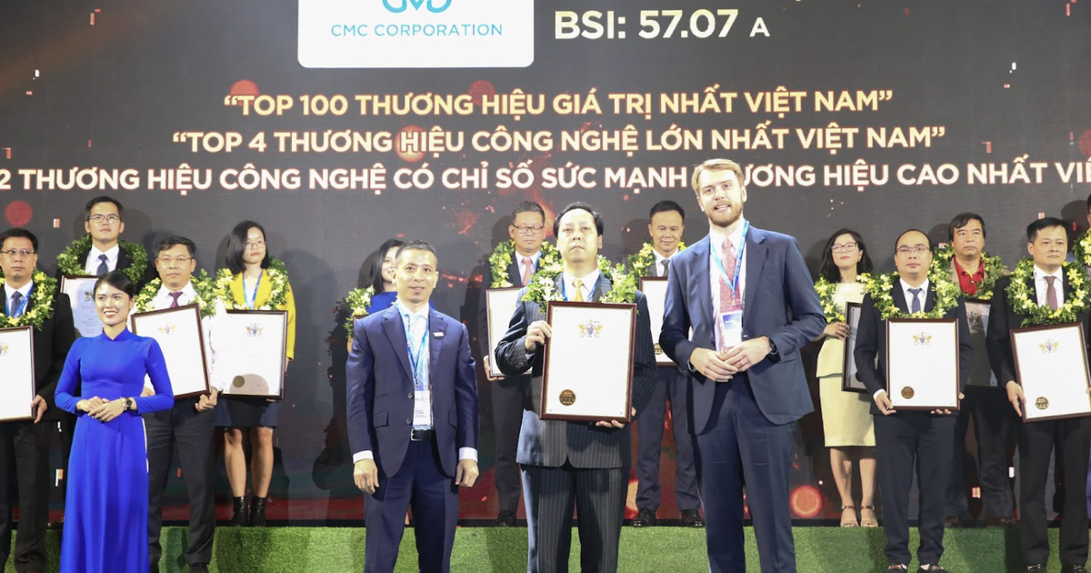 CMC vào Top 4 thương hiệu công nghệ giá trị nhất Việt Nam