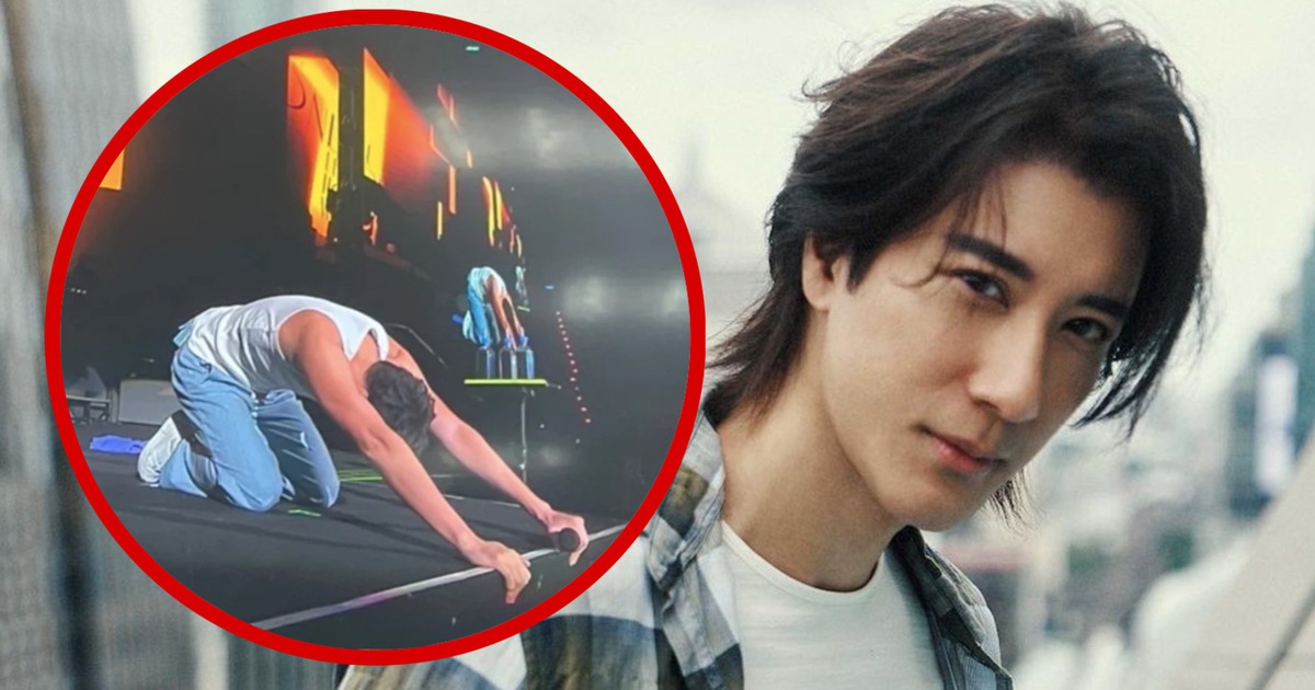 Vương Lực Hoành quỳ gối cảm ơn khán giả sau ồn ào đời tư