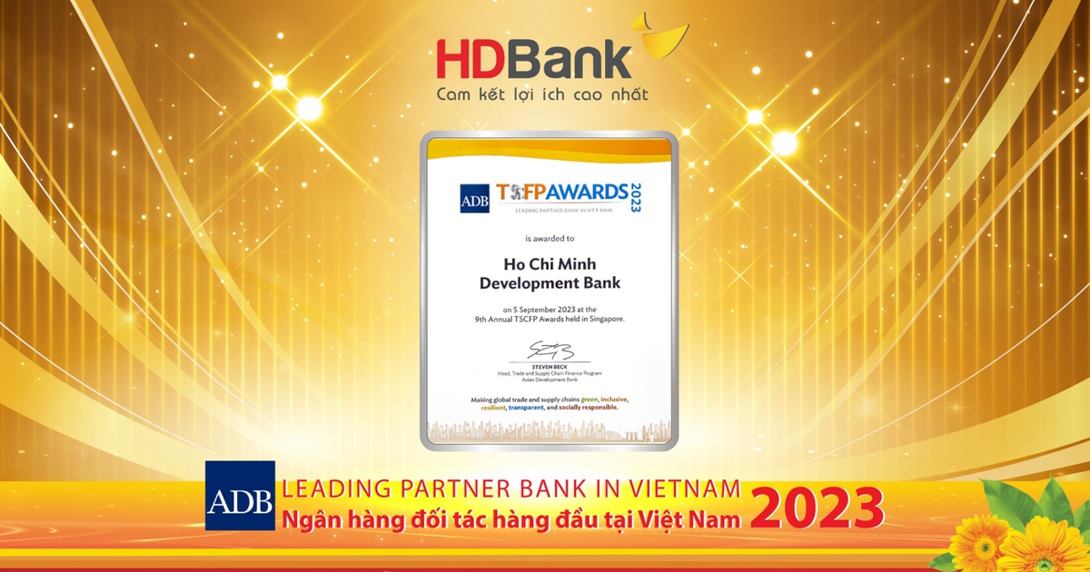 ADB vinh danh HDBank là Ngân hàng đối tác hàng đầu tại Việt Nam