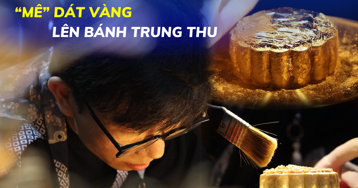 Nín thở công đoạn dát vàng bánh trung thu: Sơ sẩy là rách, gió thổi là bay
