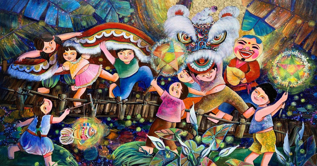 Họa sĩ Việt trên đất Thái: Vẽ tranh để giúp con hiểu về Trung thu Việt Nam