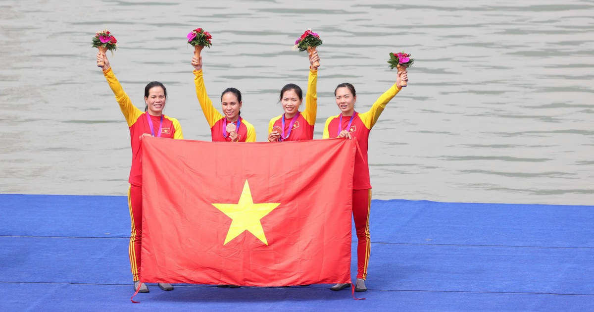 Việt Nam có huy chương đầu tiên tại ASIAD 19: Đua thuyền rowing về đích thứ 3