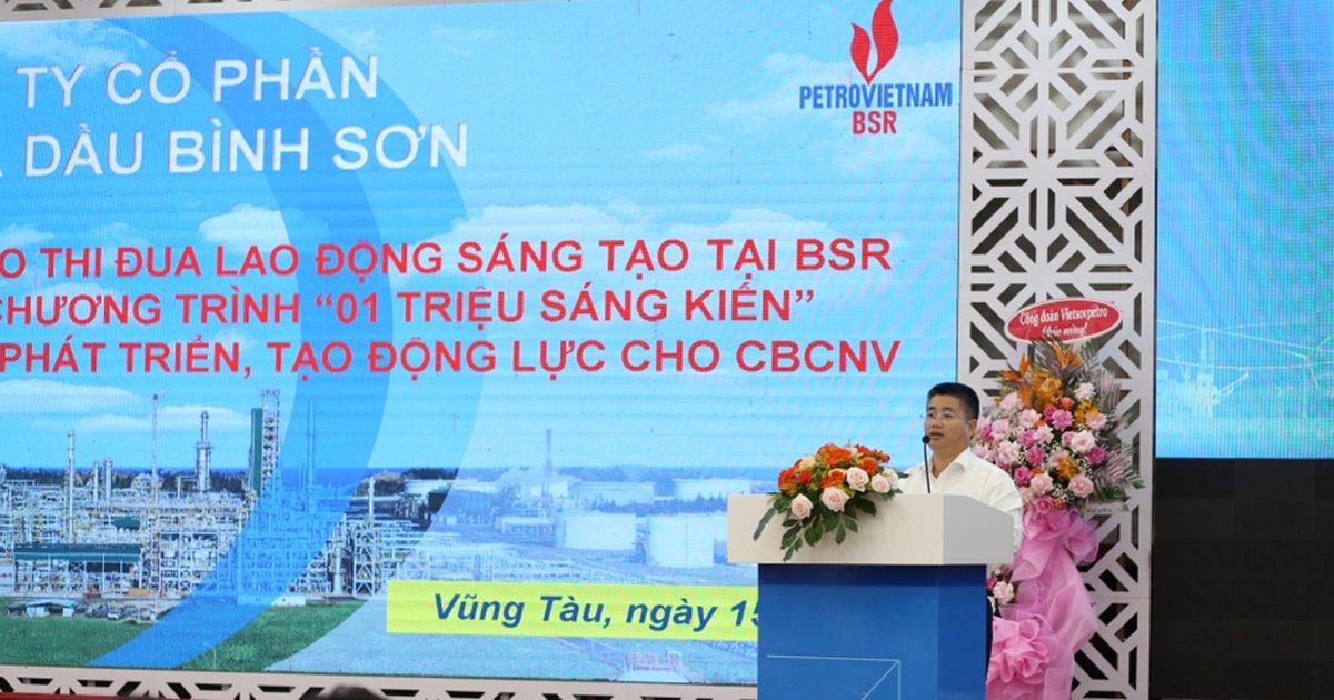 Công ty CP lọc hóa dầu Bình Sơn: 1.417 sáng kiến, tiết kiệm 700 tỉ đồng
