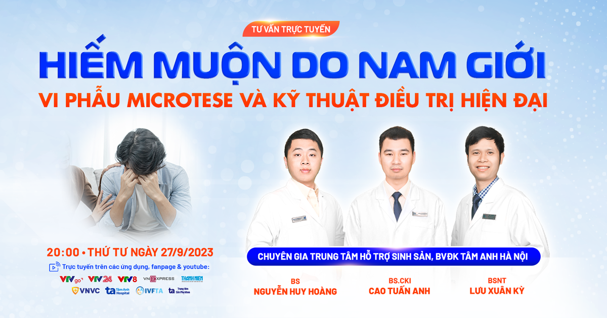Live 
        Tư vấn sức khỏe: Báo động tình trạng vô sinh ở nam giới