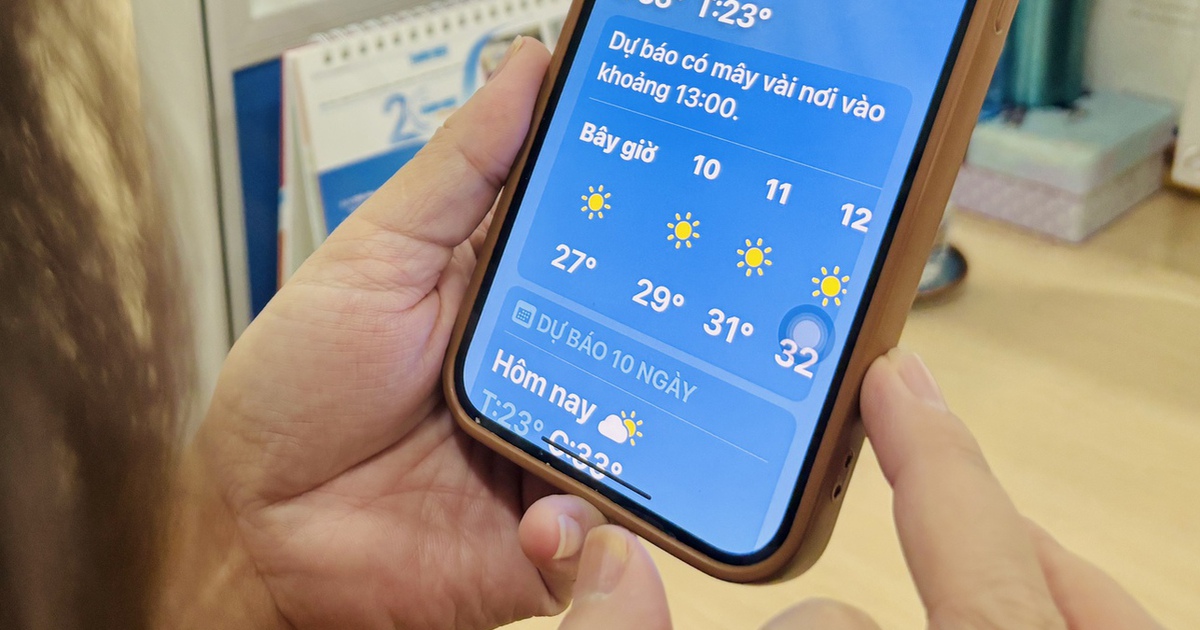 Bạn hay xem dự báo thời tiết trên điện thoại: Chính xác đến mức nào?