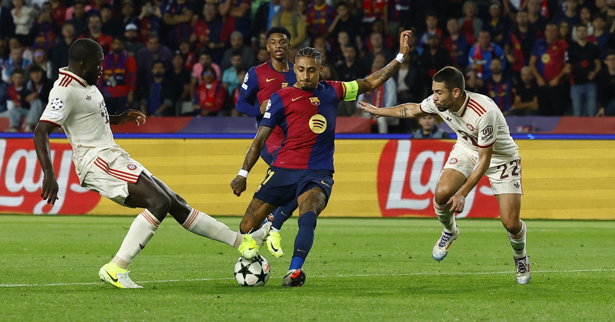 Bayern Munich bắt đầu trận đấu với lối chơi tấn công mạnh mẽ