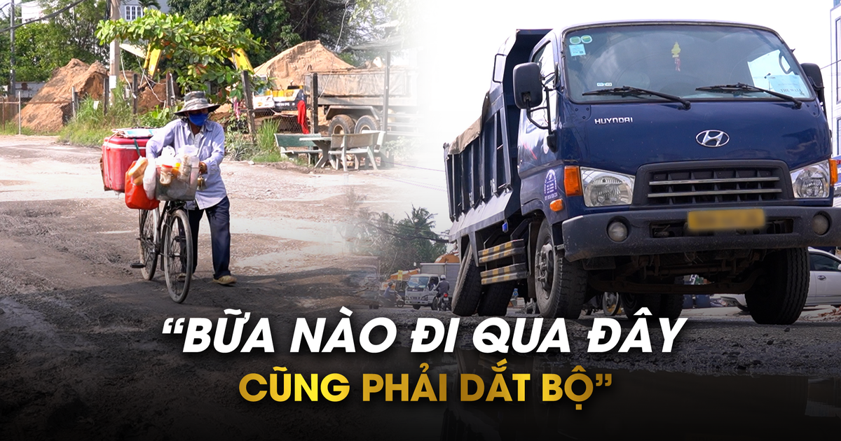 'Bẫy' chi chít trên đường Lò Lu, người dân chỉ dắt bộ, không dám chạy xe