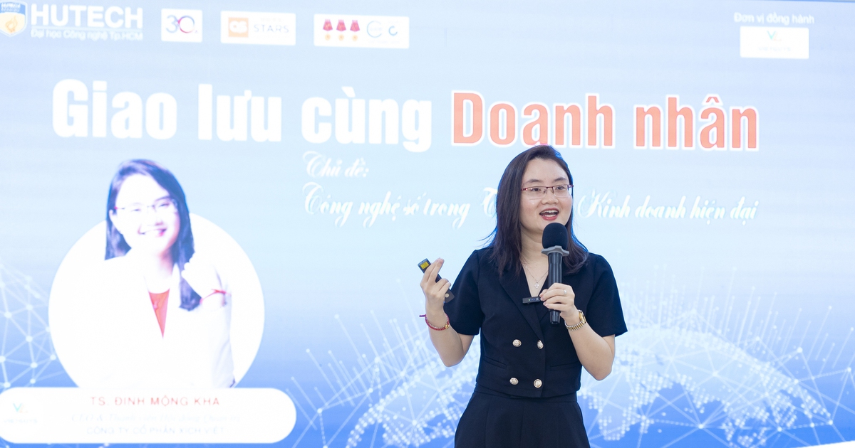 Sinh viên HUTECH tiếp cận kiến thức công nghệ số trong Marketing từ CEO