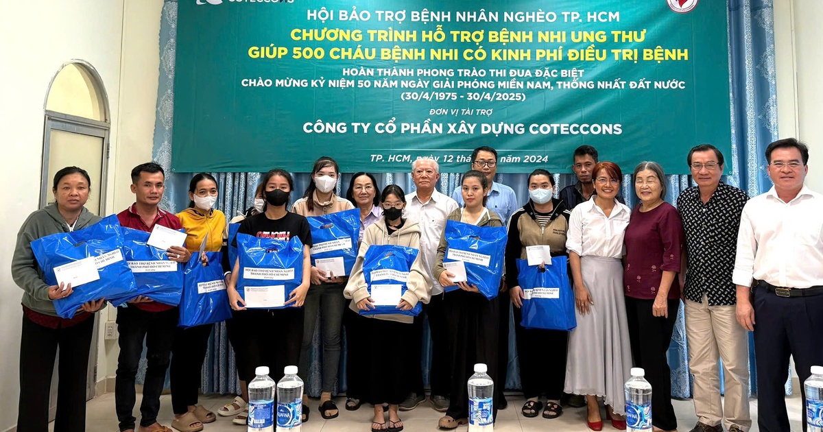 Coteccons hỗ trợ 200 triệu đồng giúp điều trị cho bệnh nhi ung thư