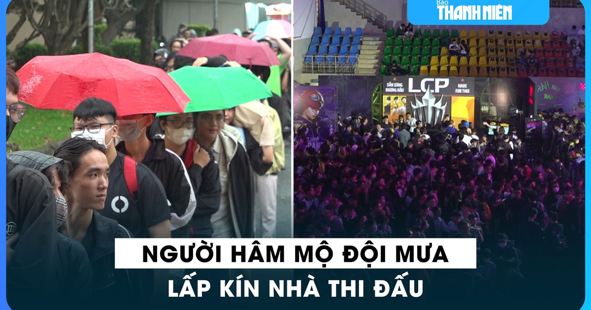 Người hâm mộ đội mưa, lấp kín nhà thi đấu sự kiện esports hot nhất cuối năm