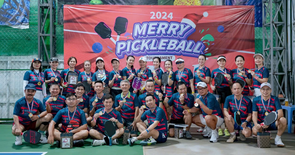 The businessman pickleball tournament supports the social program of Thanh Nien Newspaper