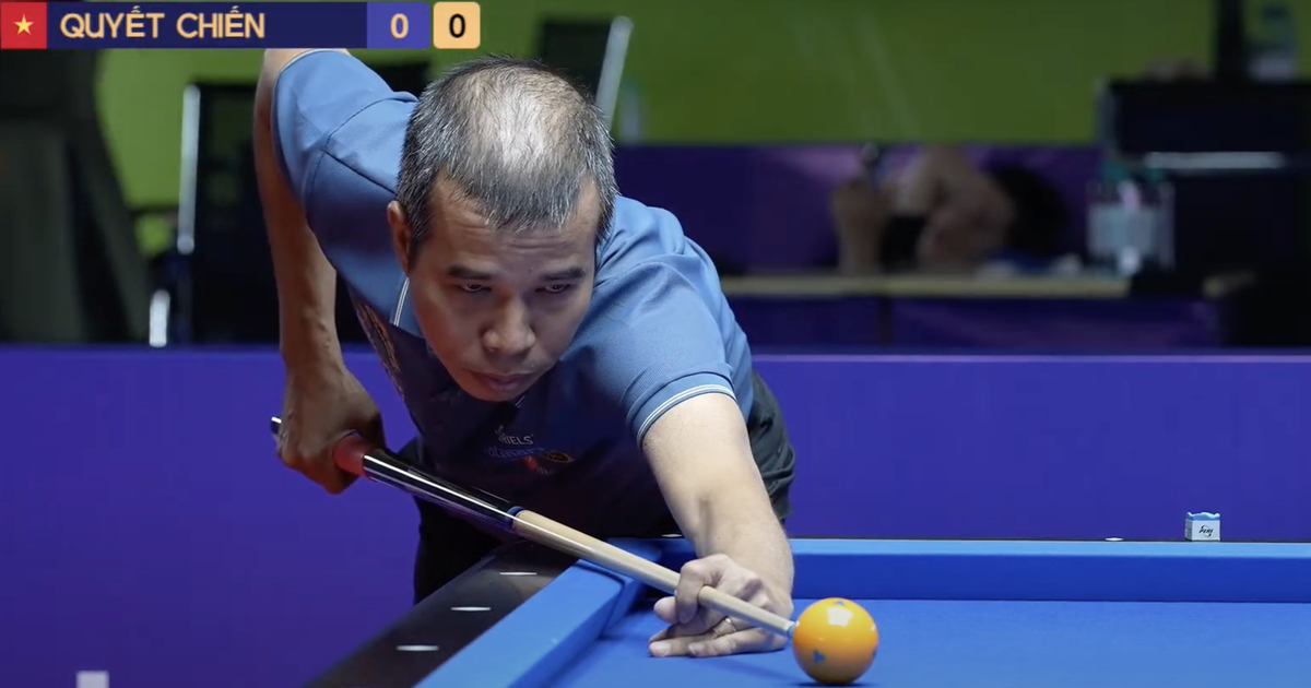 Billiards: Tran Quyet Chien unexpectedly mixed up the balls, but still won convincingly to enter the semi-finals