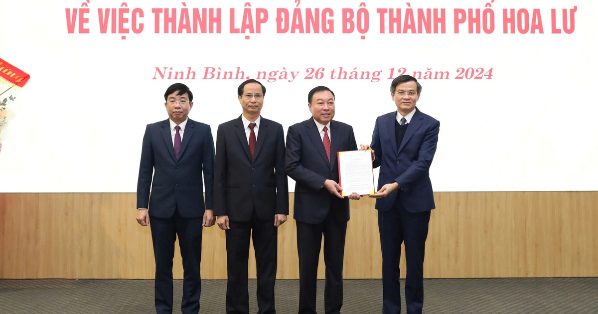 Thành lập Đảng bộ TP.Hoa Lư