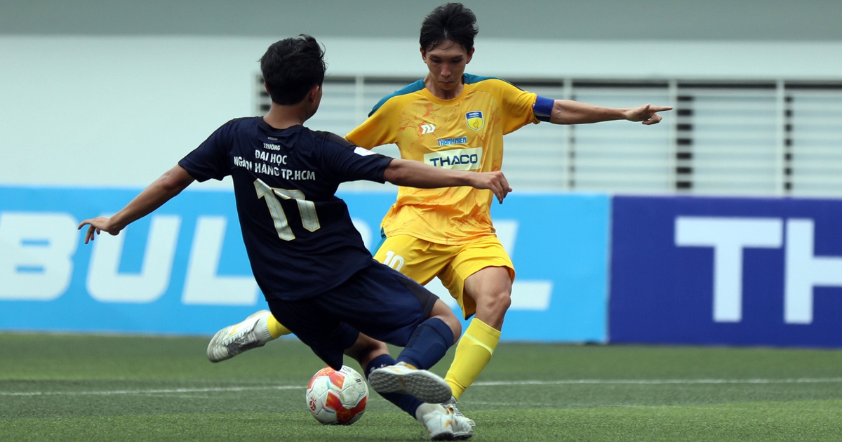 Trường ĐH Ngân hàng TP.HCM 0-4 Trường ĐH Công nghệ TP.HCM: Chiến thắng giòn giã