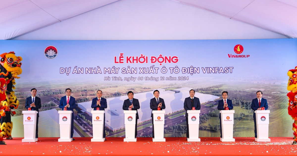 Khởi công nhà máy VinFast tại Hà Tĩnh