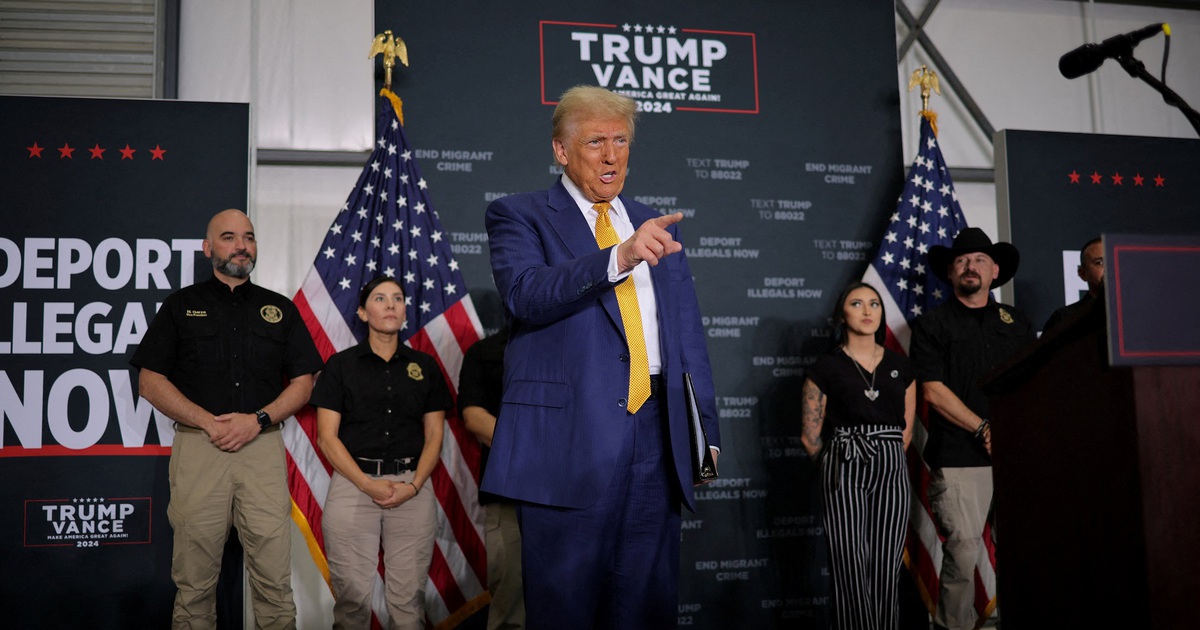 Mr. Trump announced a plan to deport illegal immigrants from the US