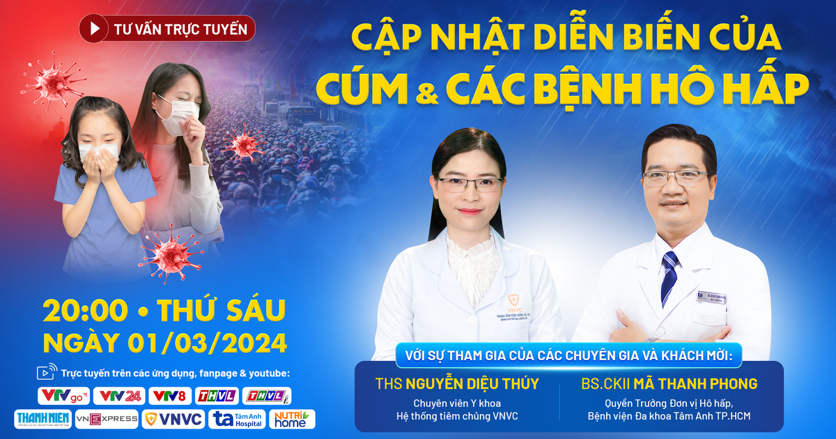 Live 
        Cúm và các bệnh hô hấp tăng sau Tết, cần làm gì?