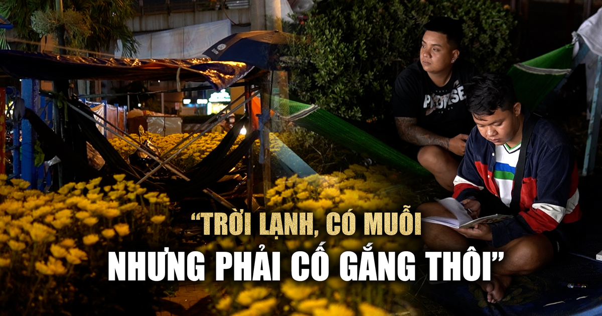 Tiểu thương mắc võng, trải chiếu thức xuyên đêm canh hoa tết: ‘Phải cố gắng thôi’