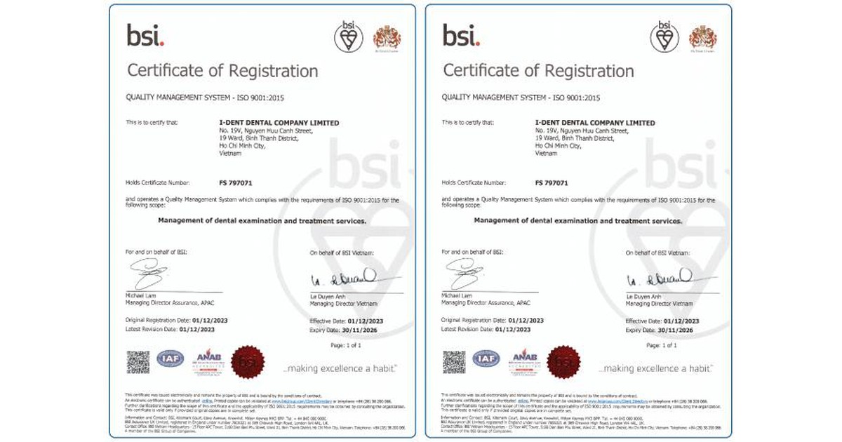 Nha khoa I-Dent - Nha khoa đạt tiêu chuẩn quốc tế, chi phí Việt Nam