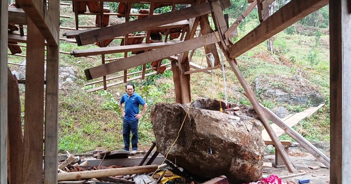 Bất an vì doanh nghiệp nổ mìn khai thác đá