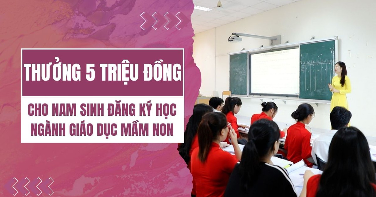 'Thưởng' cho nam sinh viên đăng ký ngành giáo dục mầm non, giảng viên nói gì?