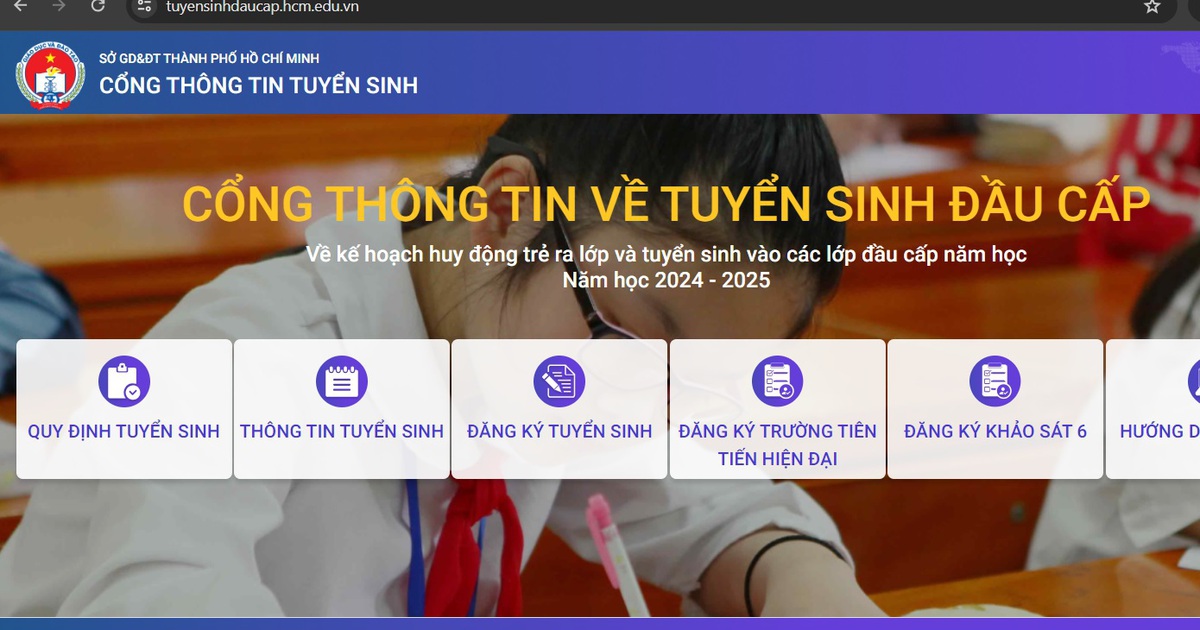Đăng ký tuyển sinh đầu cấp trực tuyến: 5 bước thực hiện tránh sai sót