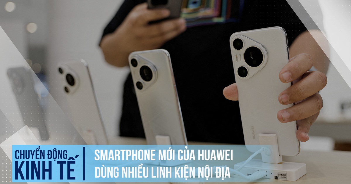 Smartphone Huawei mới Pura 70 dùng nhiều linh kiện nội địa