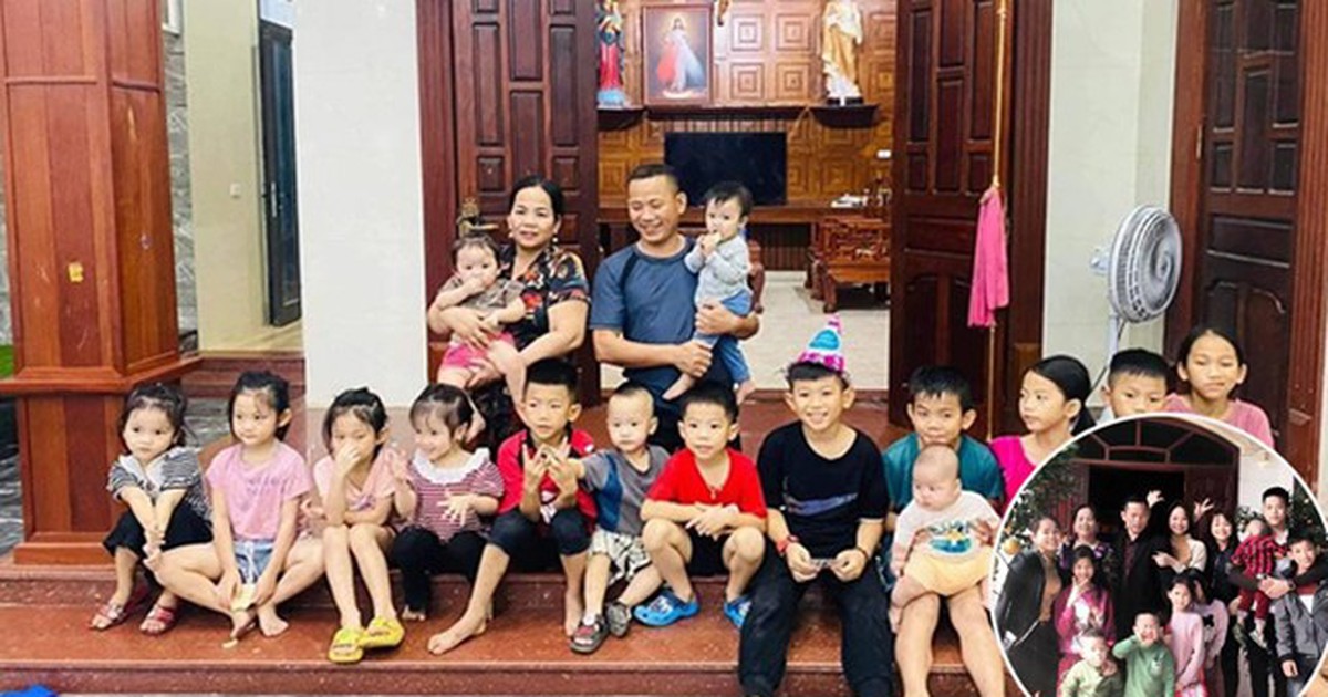 Cặp vợ chồng có đến 15 người con: Lên chức ông bà ngoại vẫn sinh đôi 'công chúa'