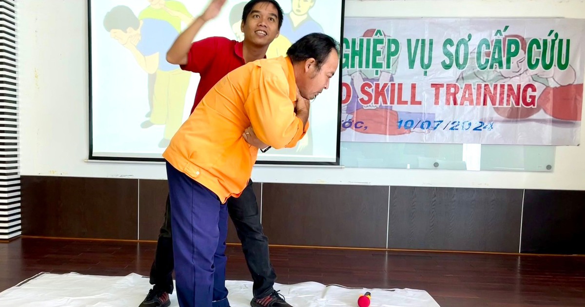 VWS tổ chức huấn luyện sơ cấp cứu cho người lao động