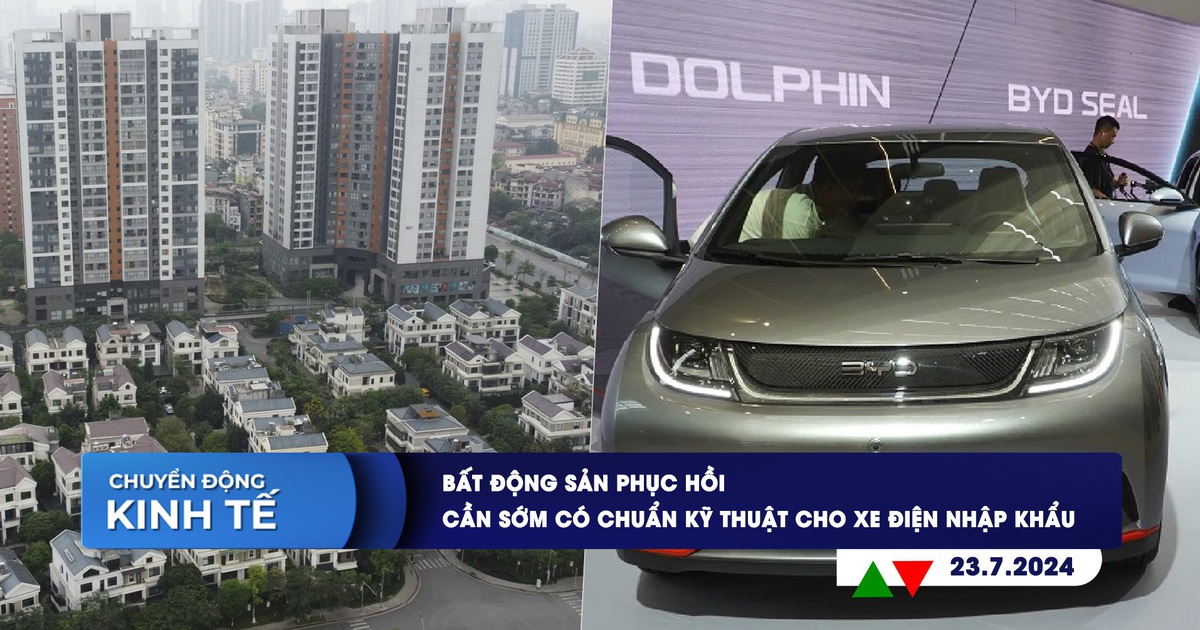 CHUYỂN ĐỘNG KINH TẾ ngày 23.7: Bất động sản phục hồi | Cần sớm có chuẩn kỹ thuật cho xe điện nhập khẩu