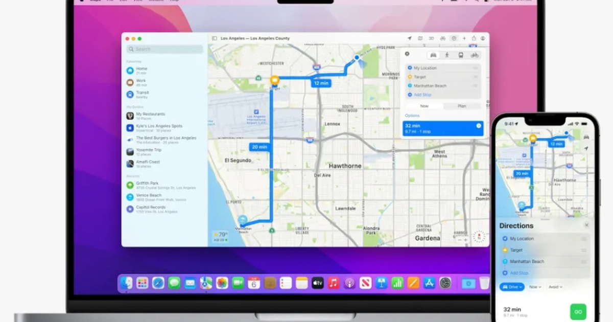 Apple Maps chính thức có mặt trên web