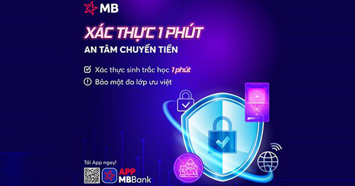 MB nâng tầm bảo mật với xác thực sinh trắc học chỉ trong 1 phút