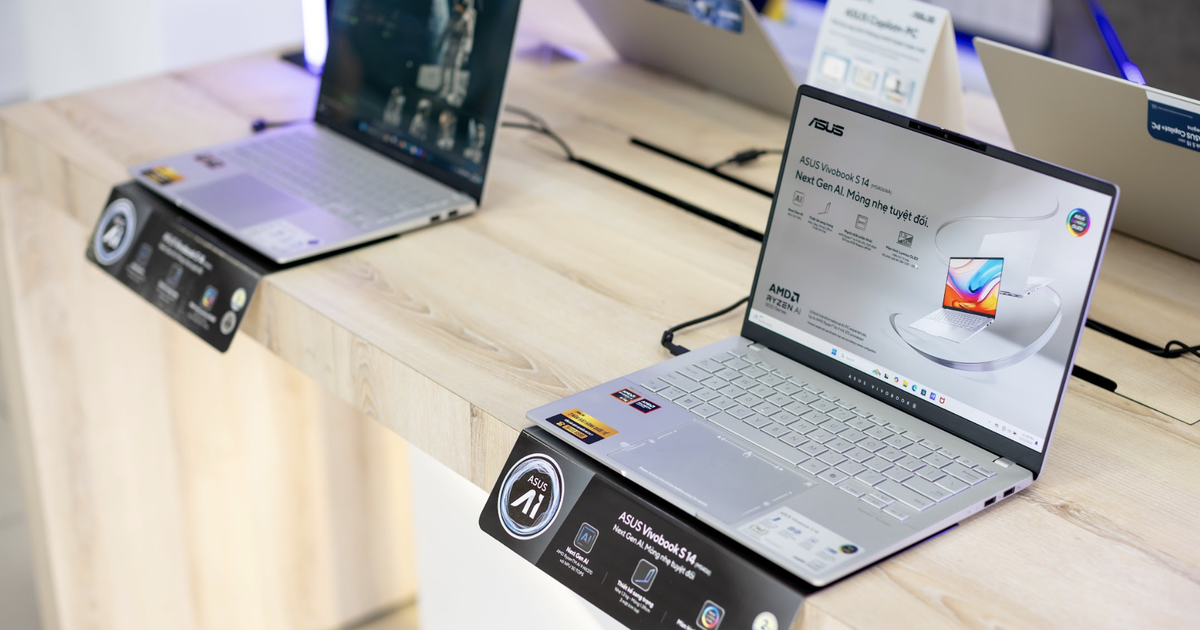 Asus mở bán dòng laptop AI Vivobook S 14 mỏng nhẹ mới